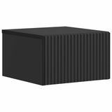 Wall-Mounted Bedside Cabinet 2 pcs Black 33 x 34.5 x 20 cm 898428