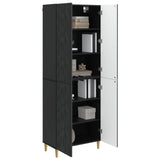 Cabinet Set 2 pcs Black Engineered Wood 3416701
