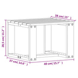 3 Piece Garden Lounge Set White Solid Wood Pine 832621