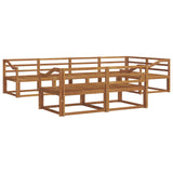 Outdoor Sofa Set 7 pcs Natural Solid Acacia Wood 3367732