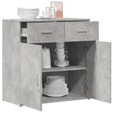 Sideboard Concrete Grey 79x38x80 cm Engineered Wood 840523
