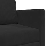 Folding Sofa Bed Black 124 x 71 x 78 cm Velvet 42030517