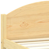 Bed Frame without Mattress Solid Pine Wood 120x200cm 322028
