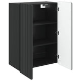 Wall-Mounted Cabinet Black 66 x 34.5 x 92 cm Engineered Wood 898226
