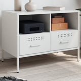 TV Cabinet White 68x39x50.5 cm Steel 843052