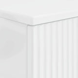 Bathroom Sink Cabinet HAARLEM High Gloss White 82 x 41x 58.5 cm 896799