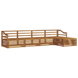 Outdoor Sofa Set 5 pcs Natural Solid Acacia Wood 3373314