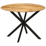 Dining Table 110x78 cm Solid Wood Mango and Steel 338454