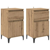 Bedside Cabinet with Drawer 2 pcs Artisan Oak 40 x 35 x 70 cm 881254