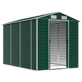 Garden Shed Green Galvanised steel Large Garden Shed 3188233