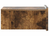 Wall-Mounted Bedside Cabinet 2 pcs Smoked Oak 33 x 34.5 x 24 cm 898266