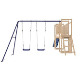 Outdoor Playset Natural wood Solid pine wood Large Playground Set 3155930