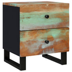 ZNTS Bedside Cabinet 40x33x46 cm Solid Wood Reclaimed 345218