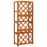 Trellis with Shelves 55x30x140 cm Solid Fir Wood 316409