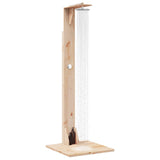 Outdoor Shower 214.5 cm Solid Pine Wood and Stainless Steel 886344