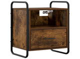 Hanging Bedside Cabinet 2 pcs Smoked Oak 40 x 30 x 60 cm 8013571