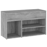 816054 Shoe Bench Grey Sonoma 80x30x45 cm Engineered Wood