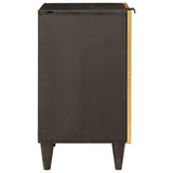 Bathroom Cabinet with Shelf Black and Gold 38 x 33 x 58 cm 4017849