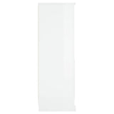Highboard High Gloss White 36x35.5x103.5 cm Engineered Wood 816322