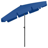 Beach Parasol Azure Blue 200x125 cm 314734