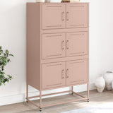 Sideboard Pink 68.5x38.5x123.5 cm Steel 846489