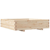 Garden Planter 100x100x26.5 cm Solid Wood Pine 847318