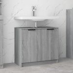 ZNTS Bathroom Cabinet Grey Sonoma 64.5x33.5x59 cm Engineered Wood 817064