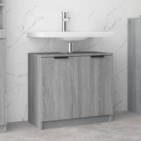 ZNTS Bathroom Cabinet Grey Sonoma 64.5x33.5x59 cm Engineered Wood 817064