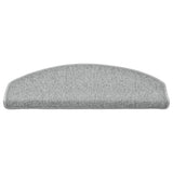 Stair Mats 15 pcs 65x24x4 cm Light Grey Half Round Large 322371