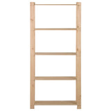 5-Tier Storage Rack 80x28.5x170 cm Solid Pinewood 327320