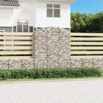 Arched Gabion Basket 150x50x180/200 cm Galvanised Iron 153459