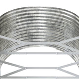 Garden Raised Bed Silver 554x100x68 cm Powder-coated Steel 319087