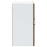 Kitchen Wall Cabinet with Glass Door Lucca Smoked Oak Engineered Wood 853852
