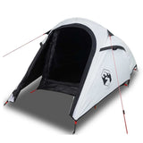 Camping Tent Tunnel 2-Person White Blackout Fabric Waterproof 94607