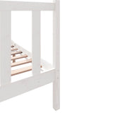 Bed Frame without Mattress White Solid Wood Pine Small Double 3101319