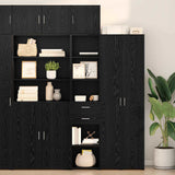 Highboard Black Oak 40 x 42.5 x 185 cm Engineered Wood 3402637