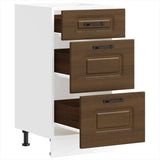 Kitchen Base Cabinet Kalmar Brown Oak Engineered Wood 854247