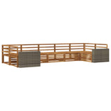 Outdoor Sofa Set 7 pcs Natural 3383817