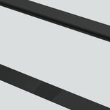 Sliding Door with Hardware Set Black 76x205 cm ESG Glass 3375927