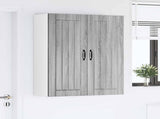Wall Cabinet LUCCA Grey Sonoma 80 x 31 x 100 cm Engineered Wood 885151