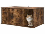 Cat House Smoked Oak 85 x 55 x 50 cm Engineered Wood 8000739
