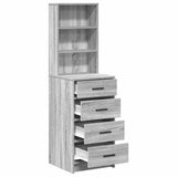 Highboard Grey sonoma 40 x 41 x 135 cm Engineered wood 865051