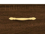 Shoe Cabinet Brown Oak 30x35x105 cm Engineered Wood 829659
