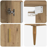 Highboard 2 pcs Artisan Oak Glass 3415973