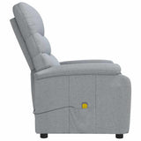 Massage Chair Light Grey Fabric 321226
