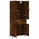 Highboard Smoked Oak 69.5x34x180 cm Engineered Wood 3198158