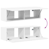 TV Wall Cabinet Set 4 pcs White Engineered Wood 3408925