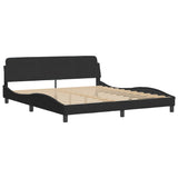 Bed Frame "Dover" Black 180x200 cm Super King Velvet 373338