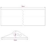Garage Floor Seal Black 74 x 20 mm 5.5 m EPDM Rubber 42038271