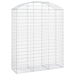 Arched Gabion Basket 150x50x180/200 cm Galvanised Iron 153459